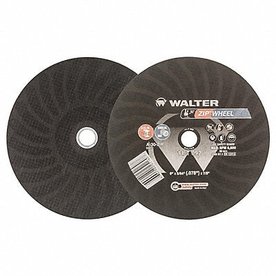 WALTER SURFACE TECHNOLOGIES 11T092 Cut Off Wheel T1 9x5/64x7/8