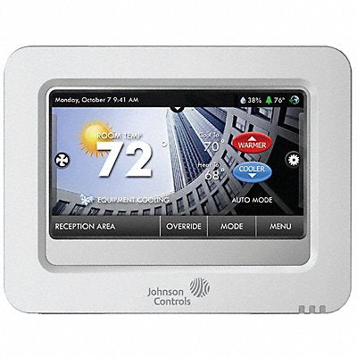 JOHNSON CONTROLS T9100 WiFi Thermostat H/C 99/35F Rect White