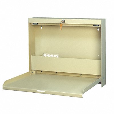 DATUM STORAGE WW100 Wall Mount Desk Locking Bone White