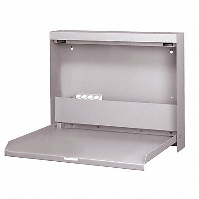 WALLWRITE WW101SCT47 Wall Mounted Desk 20x16-3/8x3-3/8In Grey