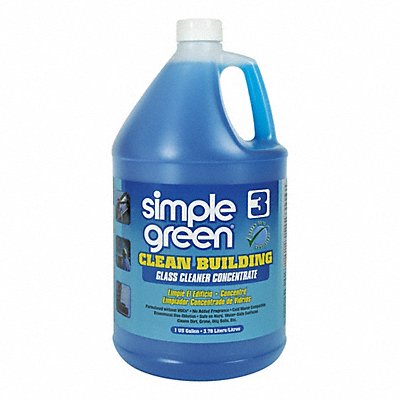 SIMPLE GREEN 1210000211301 Glass Cleaner Jug 1 gal PK2