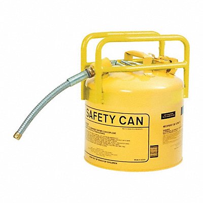 EAGLE 1215SX5Y Type II Safety Can Yellow 5 gal Cap.