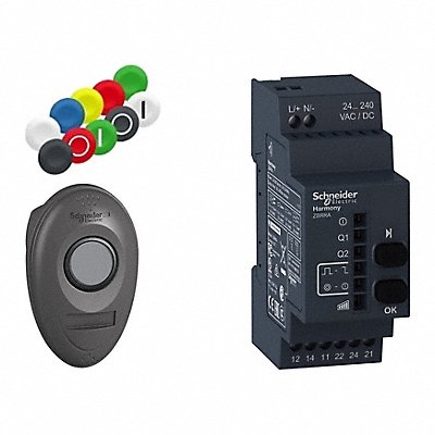 SCHNEIDER ELECTRIC XB5RMA04 WirelessPBKit Blk/Blu/Grn/Rd/Wht/Yellow