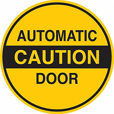 BRADY 124304 Sign Automatic Caution Door