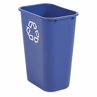 RUBBERMAID COMMERCIAL PRODUCTS FG295773BLUE Deskside Recycle Bin 41 qt./39L Blue