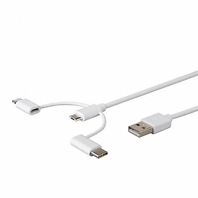 MONOPRICE 33041 Apple Mfi Certified 3-in-1 USB Cable