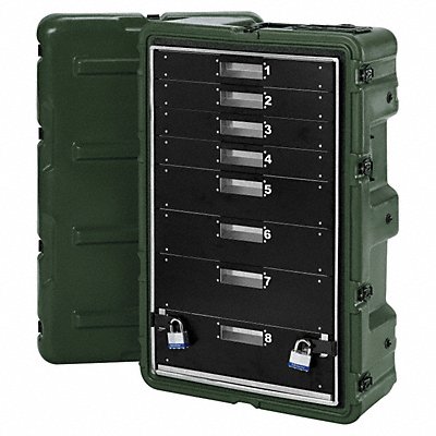 PELICAN 472MEDCHEST38D Medical Case 8 Drwr 32.75Lx20.87Wx12.61D