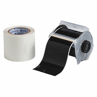 BRADY 142160 Floor Tape Black/Clear 4 inx100 ft Roll