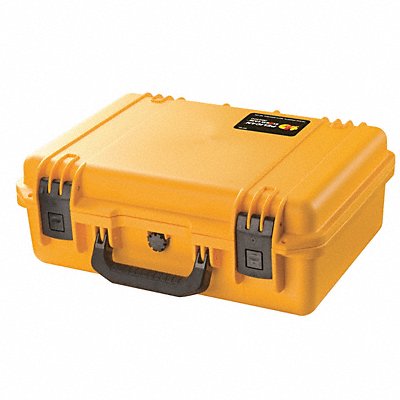 PELICAN IM2300 G3176 Protective Case 4 13/64 in Padlock Hasp Press Pull Yellow