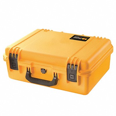 12A108 PELICAN IM2400 Protective Case 4 45/64 in Padlock Hasp Press Pull Yellow