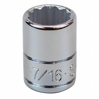 SK PROFESSIONAL TOOLS 43914 Socket Steel Chrome 7/16 in