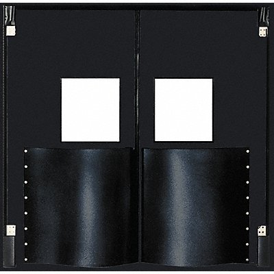 CHASE 7284XDBLA G4689 Swinging Dr 7x6ft Black Polyethylene PR