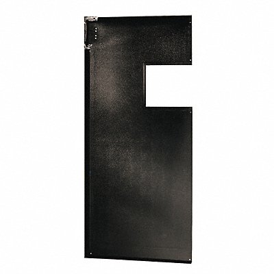 CHASE AIR2003084BLA Swinging Door 7 x 2.5 ft Black PVC