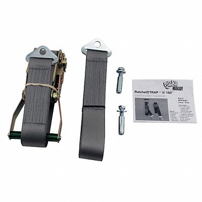 QUAKEHOLD! RFR180G1 Ratchet Strap 180 In Grey