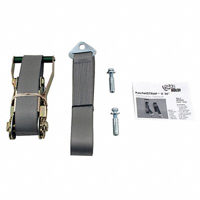 QUAKEHOLD! RFR30G1 Ratchet Strap 30 In Grey