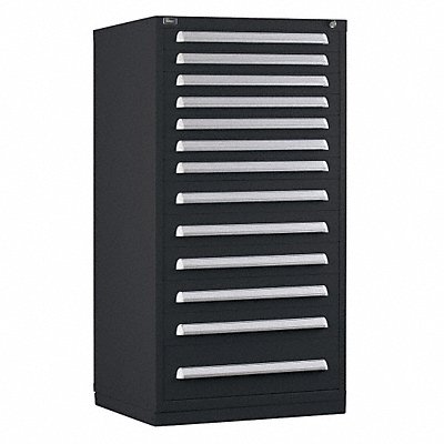VIDMAR RP3039ALBK Modular Drawer Cabinet 59 x30 x28 Black 13Drwr