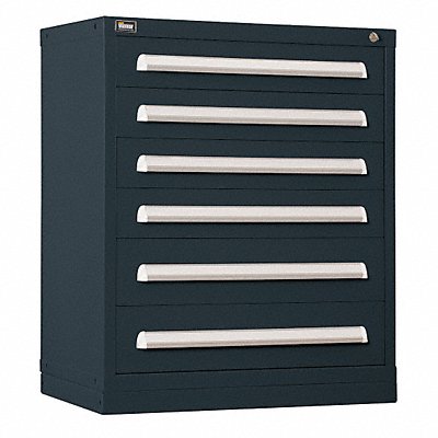 VIDMAR SCU1910ALBK Modular Drawer Cabinet 37 x30 x28 Black 6Drwr