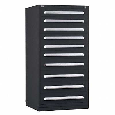 VIDMAR SCU3110ALBK Modular Drawer Cabinet 59 x30 x28 Black 10Drwr