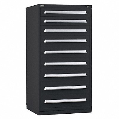 VIDMAR SEP3140ALBK Modular Drawer Cabinet 59 x30 x28 Black 9Drwr