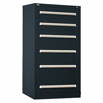 VIDMAR SEP3203ALBK Modular Drawer Cabinet 59 x30 x28 Black 6Drwr