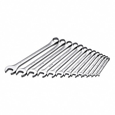 SK PROFESSIONAL TOOLS 86017 Combination Wrench St Steel Chrome Standard Offset
