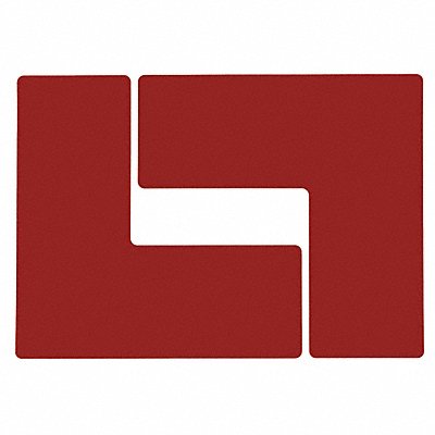 BRADY 104454 G5698 Floor Tape Red 4 inx10 in L PK20