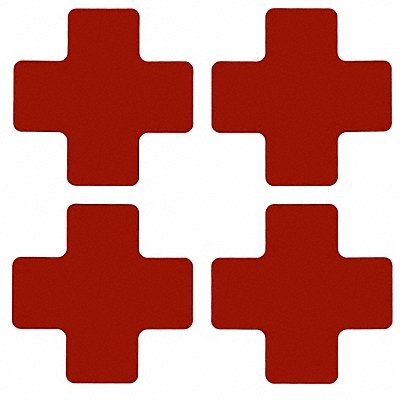 BRADY 104466 G5702 Floor Tape Red 2 inx5 in Cross PK20