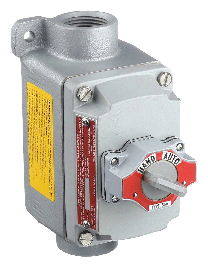 APPLETON ELECTRIC EFDCB11012 Select Switch Control Station FeedThru 1SS Gry