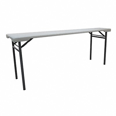 GRAINGER 12F614 Fldg Tbl Rectgl Plythlyn 71 L 20 W