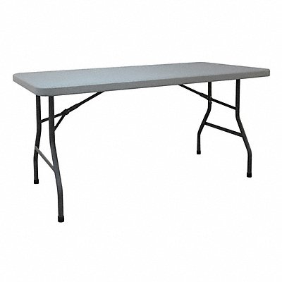 GRAINGER 12F624 Fldg Tbl Rectgl Polyethylene 60 L 30 W