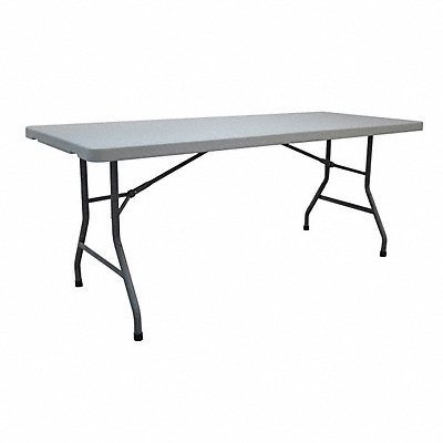 GRAINGER 12F625 Fldg Tbl Rectgl Polyethylene 72 L 30 W