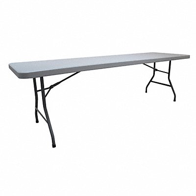 GRAINGER 12F626 Fldg Tbl Rectgl Polyethylene 96 L 30 W