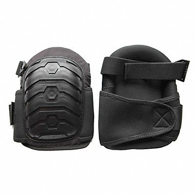 WESTWARD 12F682 Knee Pad UNIV Hook/Loop Black PR