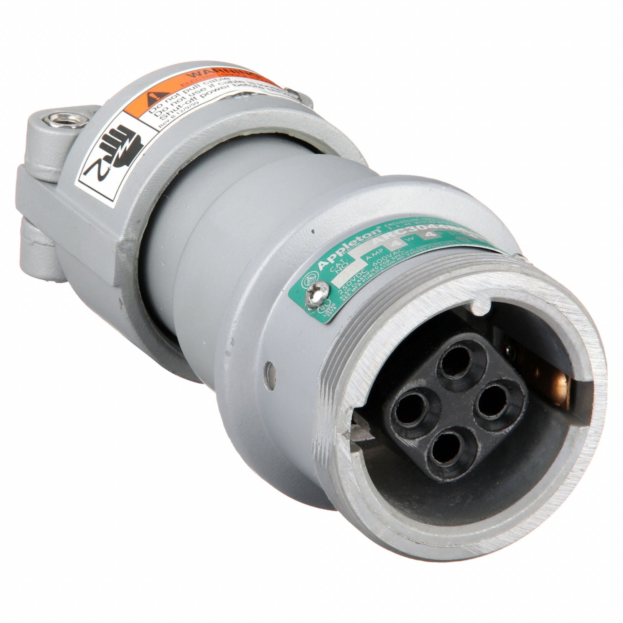 APPLETON ELECTRIC ARC3044BC Connector 30A 4P 4W Coppr-Free Alum 600V