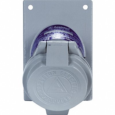APPLETON ELECTRIC CPS152R Receptacle 20A 3P 2W Alum UL 125/250VAC