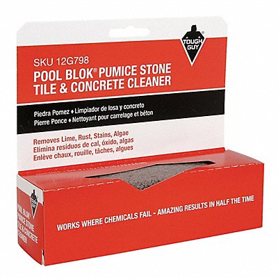 TOUGH GUY 12G798 Cleaner Stick 5 3/4 in L Grey