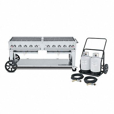 CROWN VERITY MCC72 Gas Grill w/Cart LP BtuH 159000