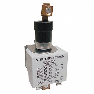 STRUTHERS-DUNN M60A240VAC Mercury Displacement Contactor 1NO 240VAC