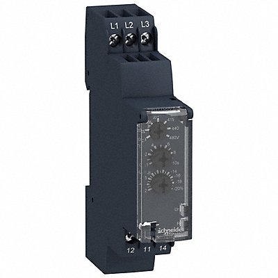 SCHNEIDER RM17TA00 Phase Monitor Relay 208-480VAC DIN SPDT