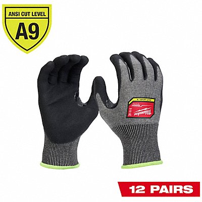 MILWAUKEE 48737031B Cut Protection Dipped Gloves M PK12