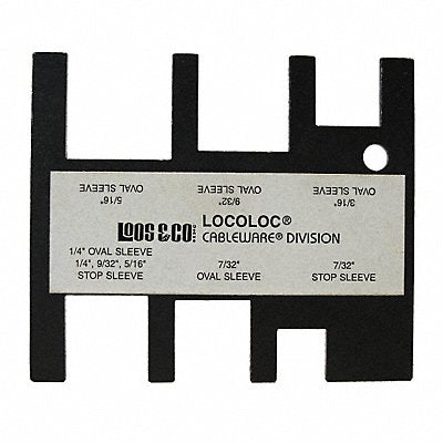 LOOS GA2P Oval and Stop Sleeve Gauge 7/32-5/16