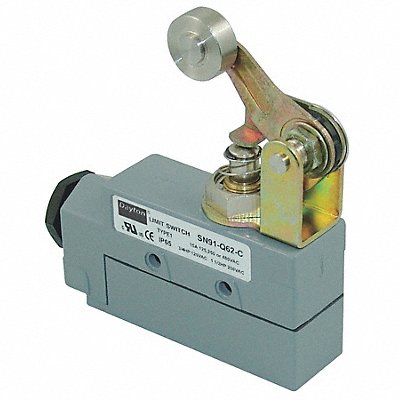 DAYTON 12T909 Limit Switch Roller Lever Plunger SPDT