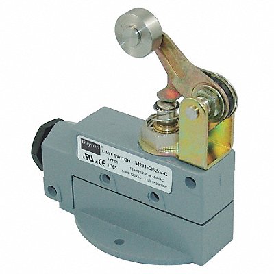 DAYTON 12T928 Limit Switch Roller Lever Plunger SPDT