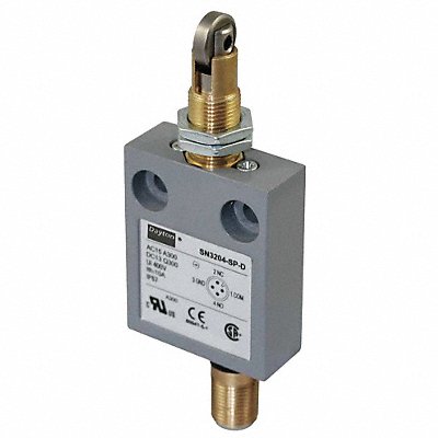 DAYTON 12T953 Limit Switch Cross Roller Plunger SPDT