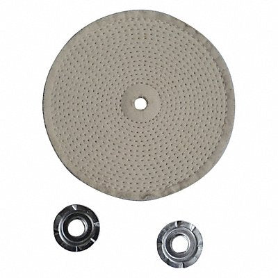 GRAINGER 12U083 Buffing Wheel Spiral Sewn 6 In Dia