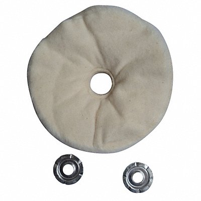 GRAINGER 12U086 Buffing Wheel Loose Sewn 8 In Dia