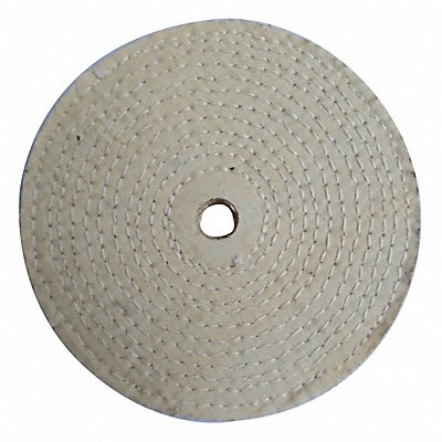 GRAINGER 12U107 Buffing Wheel Spiral Sewn 6 In Dia