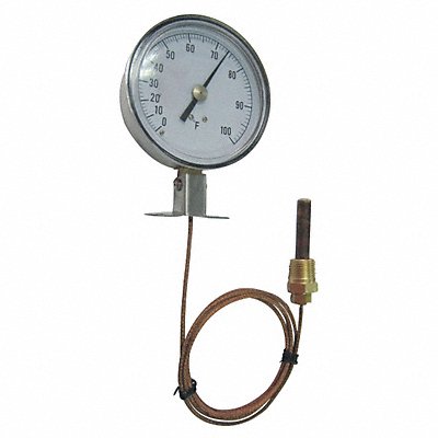 GRAINGER 12U607 G2658 Analog Panel Mount Thermometer 30 to 240F
