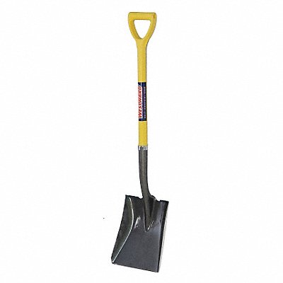WESTWARD 12V171 Square Point Shovel 27 in Handle 14 ga.