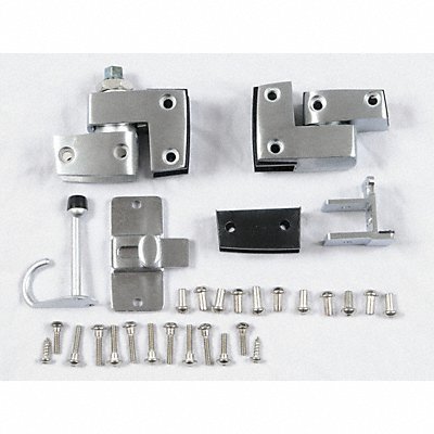ASI GLOBAL PARTITIONS 408571005 Slide Latch Aluminum Brushed